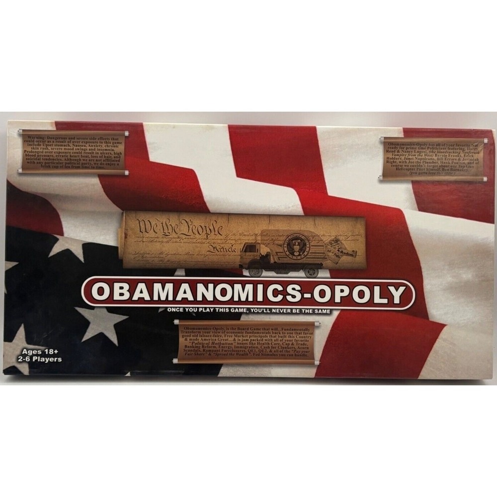 Rare Obamanomics-Opoly Monopoly‎ type board game COMPLETE